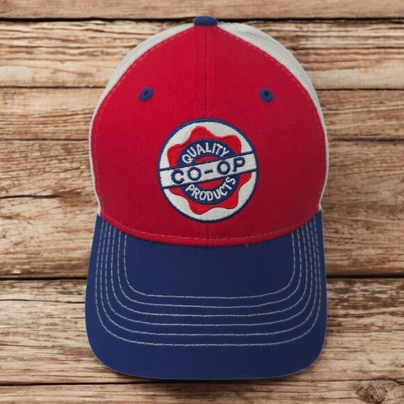 Quality Co-Op Products Mesh Snapback Cap Trucker Baseball Logo Patch Farming Hat - Picture 1 of 14